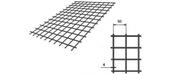 Сетка сварная (дорожная) 50х50х4мм 1х2м купить с доставкой в Полурядинках